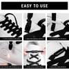 Asheyya 4 Pcs Shoe Laces Elastic no Tie for Trainers,