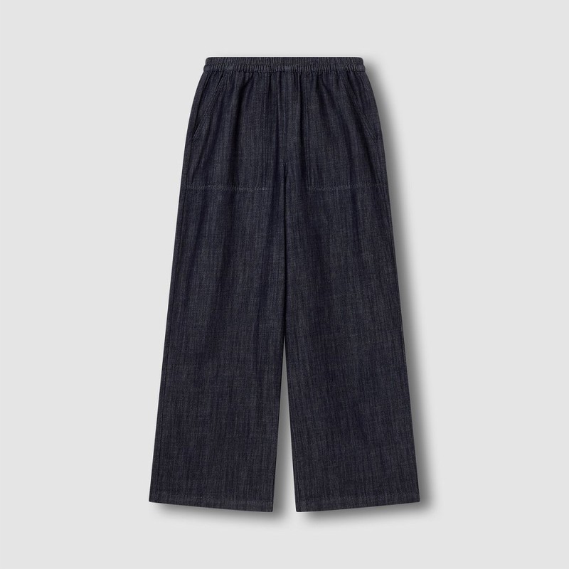 JAJU [JAJU] Women's Distressed Denim Wide Pants (Choose 1 of