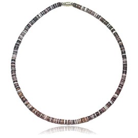 Native Treasure 17" Mens and Womens Summer Beach Party Necklace From the Philippines, Special Violet Oyster Ark Shells