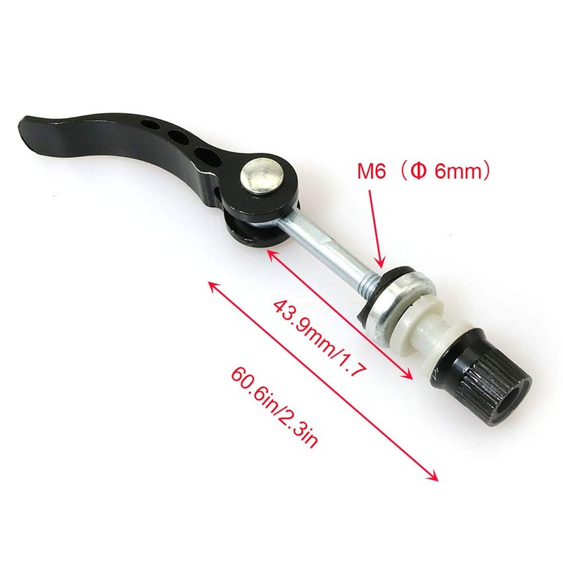 DZS Elec 2pcs M6x55 Fixed Bicycle Clip Quick Release Seat