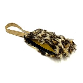 Church Products UK Dog Training Treat Bag Obedience Retrieve Furry Long Prey Dummy With Sewn In Squeaker 7" x 4" In (Leopard)