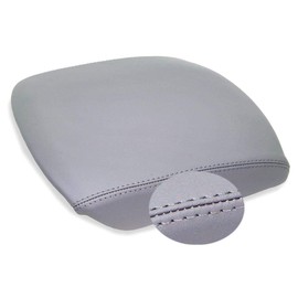 Dunhil Center Console Cover Fits for Pilot 2009 2010 2011 2012 2013 Armrest Cover Replacement Leather Console Lid (Gray)
