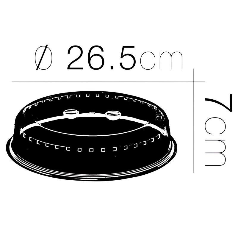 FORNOR 24287 COPERCHIO A MICROFONDO Diam 26,5 x 7 cm