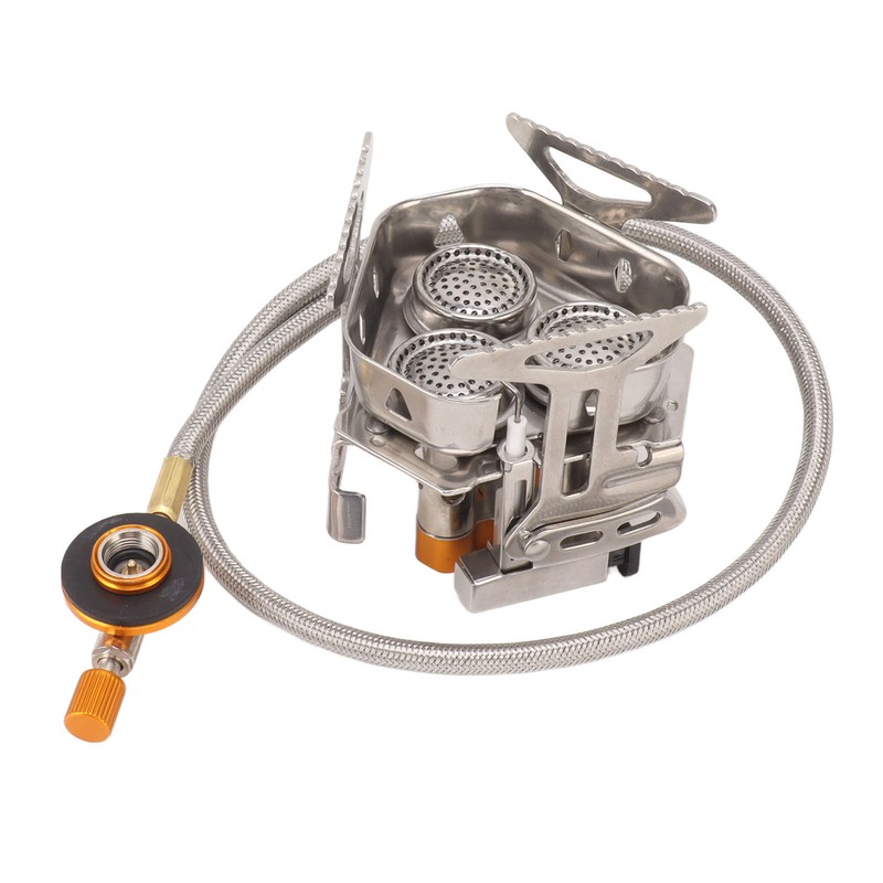 Camping Gas Stove Foldable Windproof Mini Camp Stove Cooker Electronic