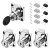 Faankiton 4 Sets Drawer Locks, 22mm Cam Lock, Zinc Alloy
