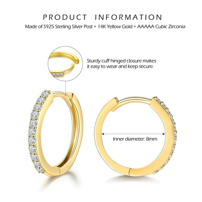 wynn's Silver Earrings for Women - S925 Sterling Silver Hoop