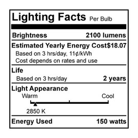 Bulbrite Halogen T8 Q150FR/EDT 120-Volt Halogen JDD Type Tubular Medium E26 Bulb, Frosted, 150-Watt