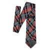 Retreez Elegant Plaid Check Woven Microfiber Men's Tie - Black