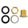 Hooshing 3PCS Bulkhead Fittings 1/8" NPT Female 3/8" Male Straight