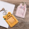 Plush ID Card Holder, Cartoon ID Card Case, Key Ring