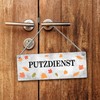Cleaning Service or Cleaning Service Completed Reversible Sign with Cord