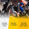 SIGTUNA Folding Bike Lock - Hardened Steel 8mm Fold-Up Heavy