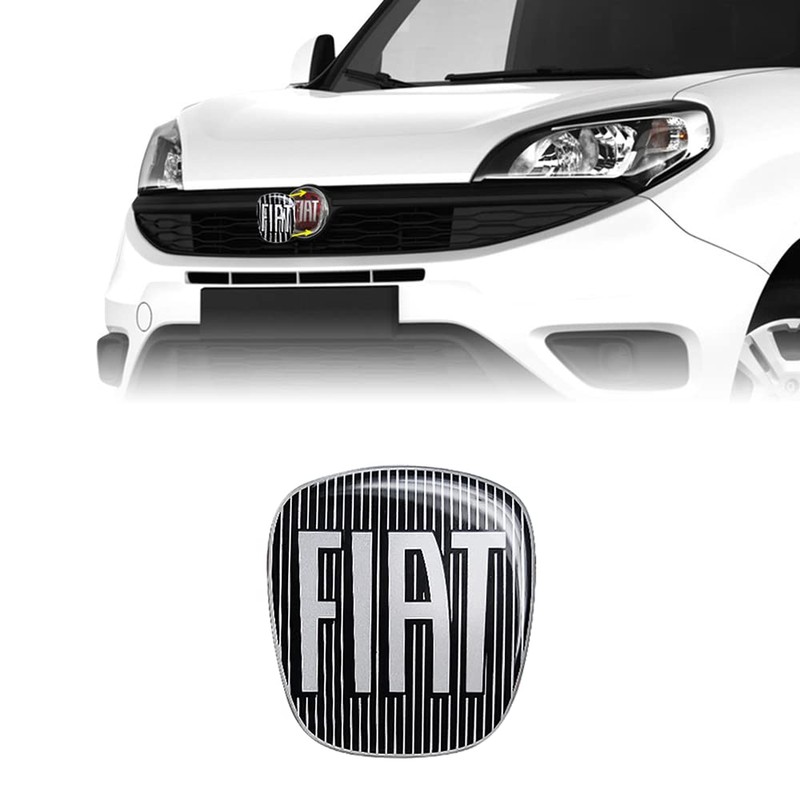 Fiat 14188A 3D Sticker Dolbò Logo Black 90 x 81