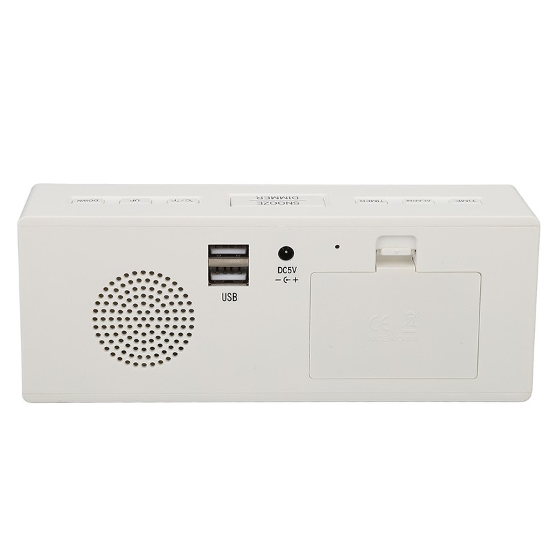 Digital Mirror Alarm Clock Multifunctional LED Mirror Electronic Clocks for