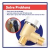 Dusledel Upgraded 571-VAC-CHK-A Brass RV Vacuum Breaker Check Valve, 571