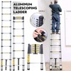 Multi-Purpose 3.2M (10.5ft) Aluminium Telescopic Folding Extension Ladders Collapsible Ladder