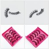 LALAFINA 45pairs Reusable Simulation Eyelashes Natural Look Multi-layer Lashes for