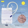 5PCS Catheter Bags, Urinary Drainage Bags,2000ml Large Volume Catheter Bags