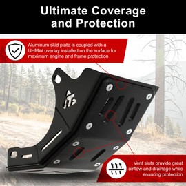 Tusk Quiet Glide E-Motorcycle Skid Plate Black Compatible with SURRON Sur-Ron Light Bee X 2018-2024