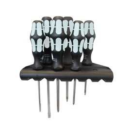 Wera Kraftform Stainless Steel 3334/6 6 Piece Phillips & Slotted Screwdriver Set