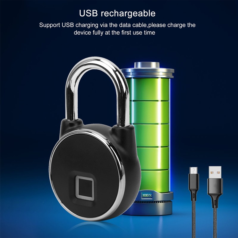 Intelligent Fingerprint Lock Bluetooth APP IP65 Waterproof Long Standby Time