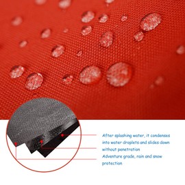 Shipenophy Snow Leg Gaiters, Snow Boot Unisex Long Hook and Loop Waterproof with Storage Bag for Skiing(Red)