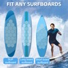 TRINKA 20PCS Surfboard Traction Pads, Waxless Hexagon Surfboard Clear Deck