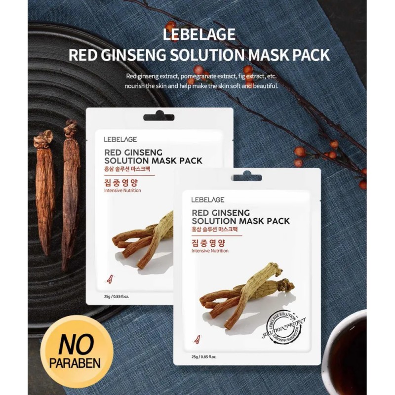 Mascarillas Coreana Nutrientes_ Ginseng Rojo Propoleo_20pz Mixta