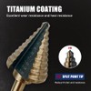 Pro-Edge Technology 5pcs Step Drill Bits for Metal with Center