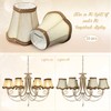 Riakrum 10 Pcs Shades for Chandeliers European Small Lamp Shade