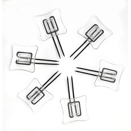 Rug Settlers Rug Pins Pack of 6 Rug Anchors Secure a Rug Over a Rug Anti Slip Pins for mats Runners Plastic Sheets and Throws