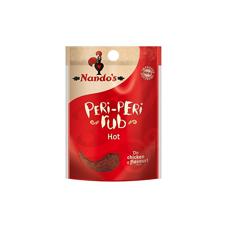 Nandos Hot Peri-peri Seasoning Rub 25g - Pack of 6