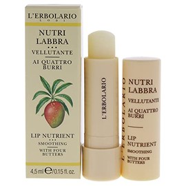 LErbolario Lip Nutrient - Four Butters For Unisex 0.15 oz Lip Balm