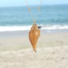 MJFSGYO 5Pcs Natural Beach Seashell Necklace, Conch Shell Pendant Necklace