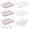 SHUESS 6 Pack Bacon Keeper for Refrigerator, Plastic Deli Meat