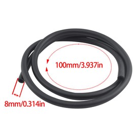 PowerMotor 5pcs Gas Fuel Hose 0.2''x39''(5mm x 1m) Carburetor Lines Hose Oil Pipe Tube Repleacment for ATV Dirt Bike Go Kart Mini Moto-Green