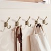 TUNNY Antique Design Wall Hanging Coat Hooks - Champagne Bronze