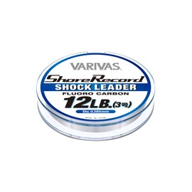 VARIVAS SHORE RECORD Shock Reader, Fluorocarbon, 11.8 ft (30 m), 12lb, No. 3