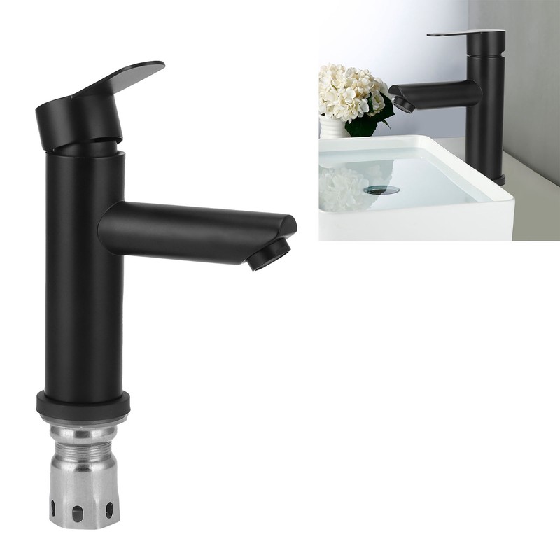 G1/2 Stainless Steel Hot and Cold Water Faucet Bathroom Countertop