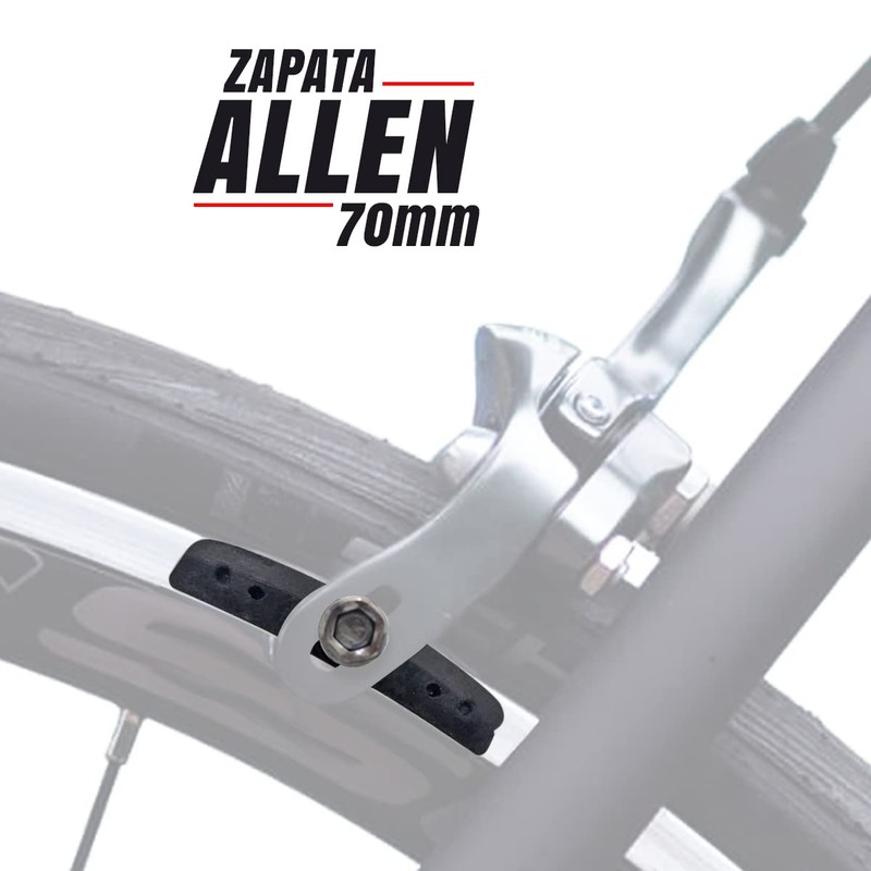 Zapatas Freno De Bicicleta Tuerca Hexa 70mm Paquete de 1