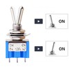 EGSCST 12PCS Mini Toggle Switch SPST 6A 125V Miniature ON/ON