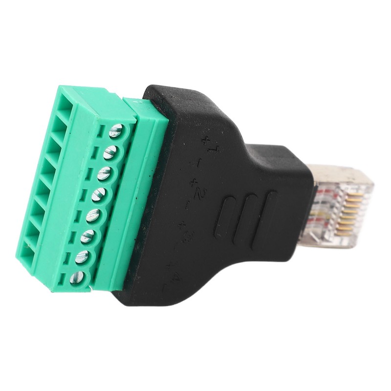 3Pcs RJ45 Screw Terminal Adapter RJ45 Female Thread to 8