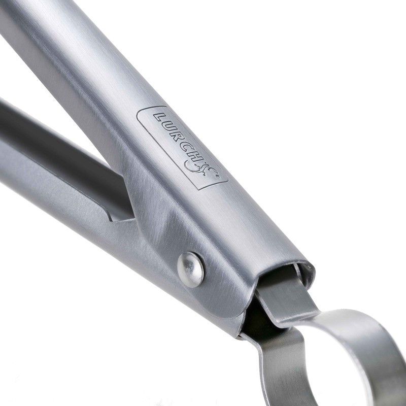 Lurch 1-Piece 30 cm All-in-One Tongs with Non-Stick Ends, Black