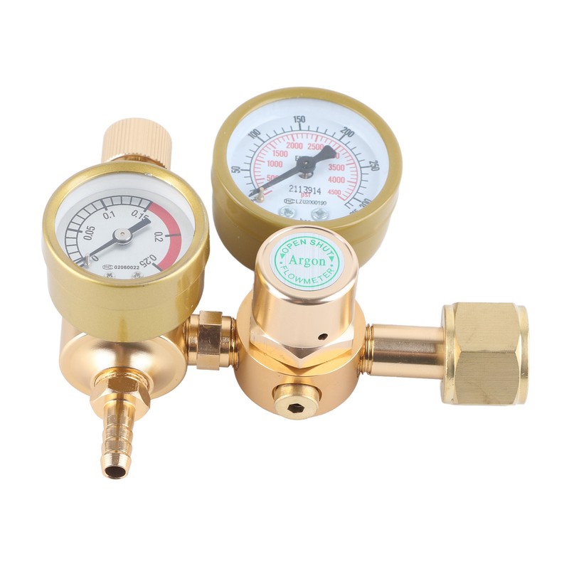Argon CO2 Regulator 0 To 4500PSI CGA580 15/16in Female Thread