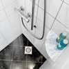 Sanbege 9" Marble Stone Corner Shelf Polished, Wall Mounted Shower