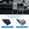 MZHOU 9-Pin USB 2.0 Female Pin Dual 2 Port USB