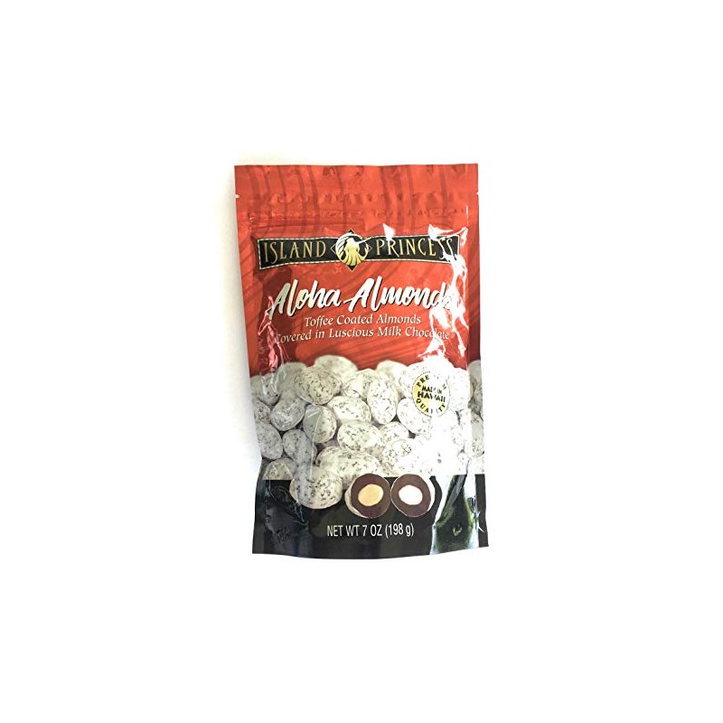 Island Princess Aloha Almonds Toffee Coated Almonds in Milk Chocolate