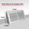 Fits 14x6 Duct Opening | Steel Triangular Baseboard Air Supply