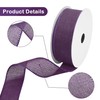 Ribreeze Dark Purple Burlap Wired Ribbon 1-1/2 Inch x 10