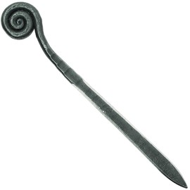 Wicks Forge Letter Opener Cast Iron Knife | Luxury, Rustic & Antique Style Desk Accessory for Cutting Open Paper Envelopes & Packages | Made in USA | Fiddlehead